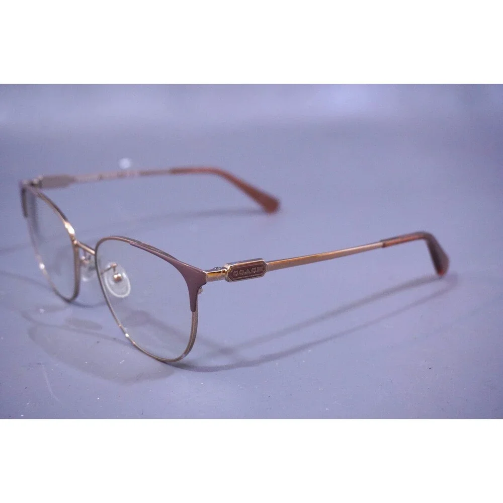 Coach Eyeglasses Frames HC5148 9419 Rose Gold/Light Eggplant Cat Eye 54-17-140